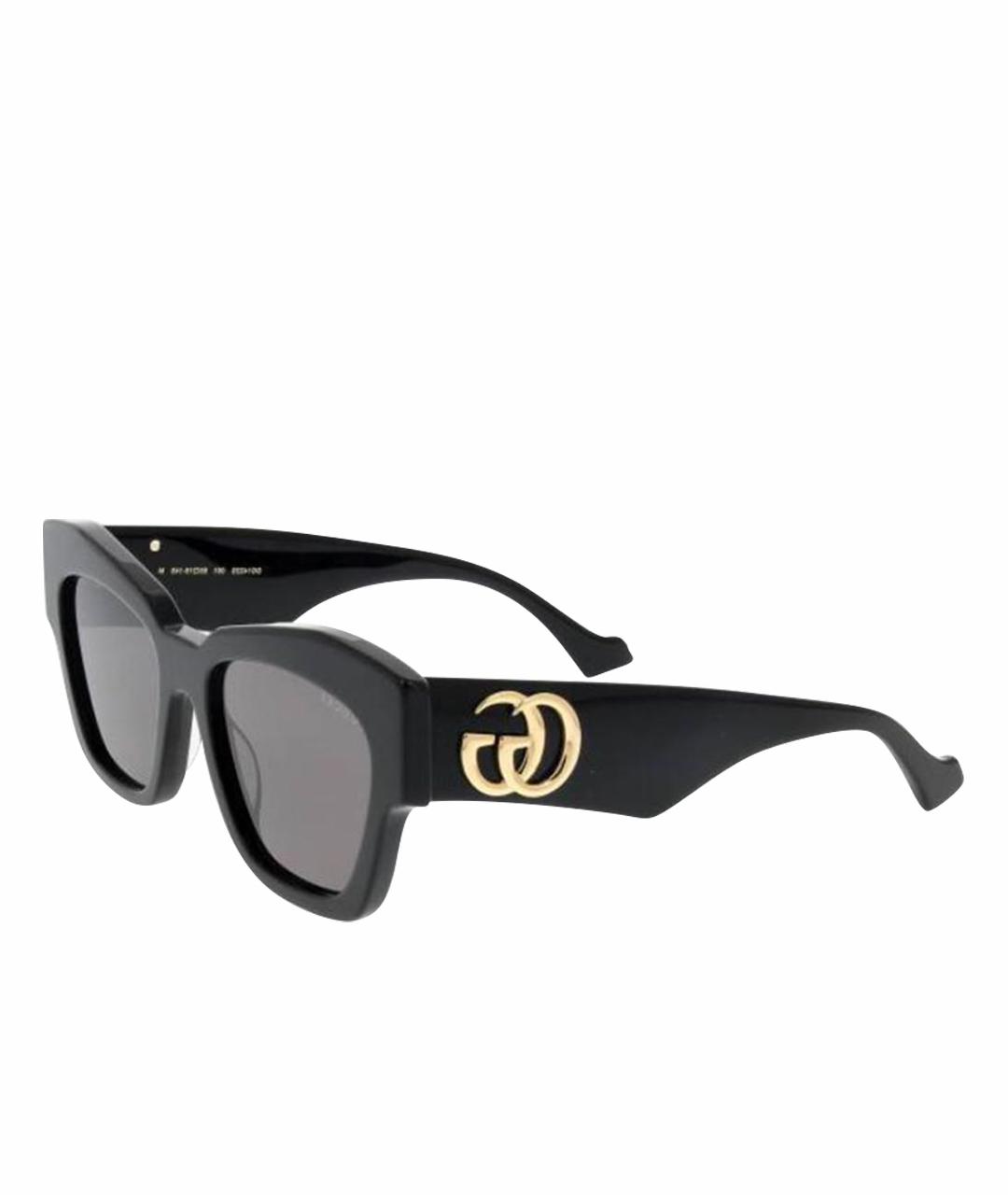 GUCCI Черные пластиковые солнцезащитные очки, фото 1