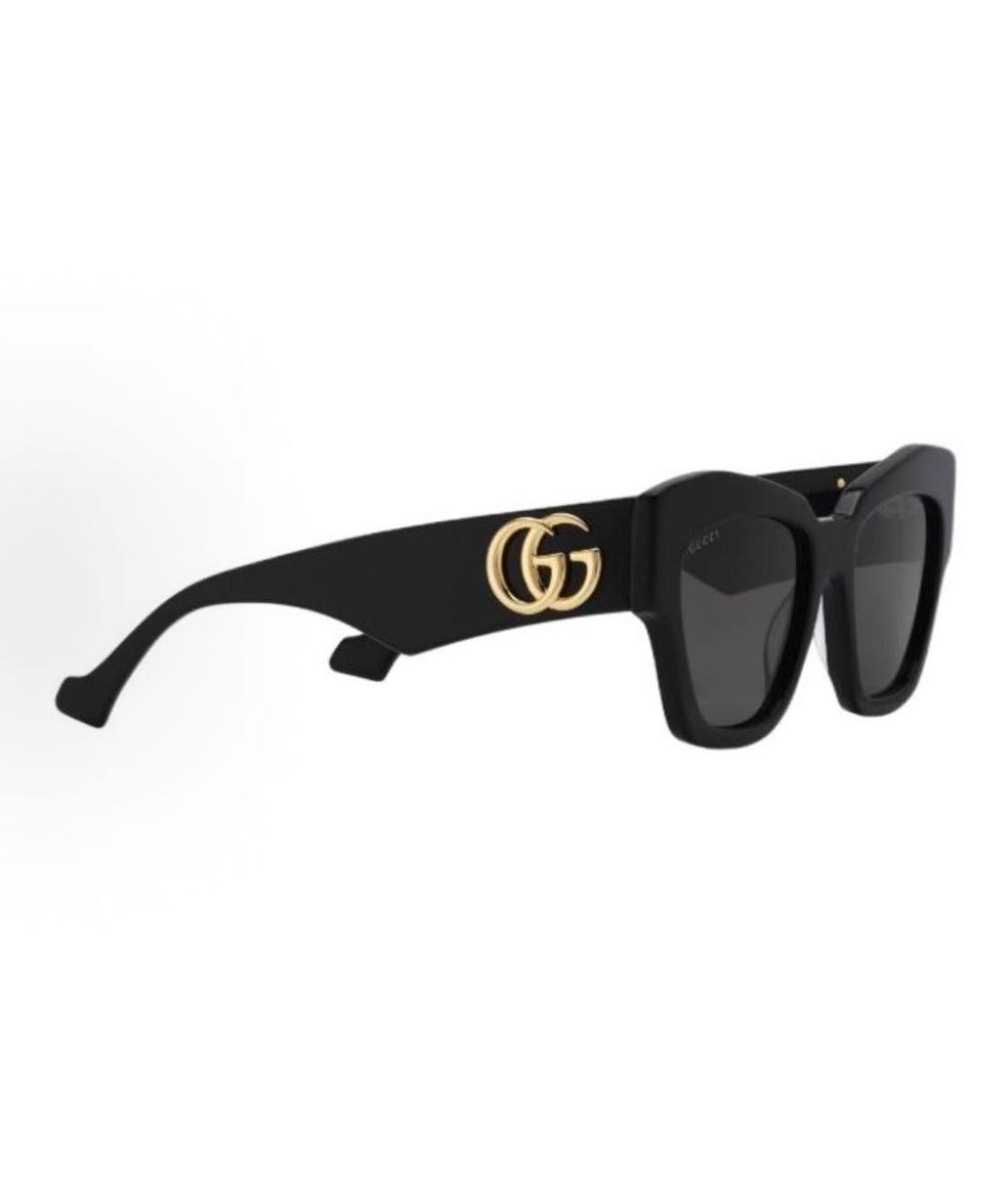GUCCI Черные пластиковые солнцезащитные очки, фото 3