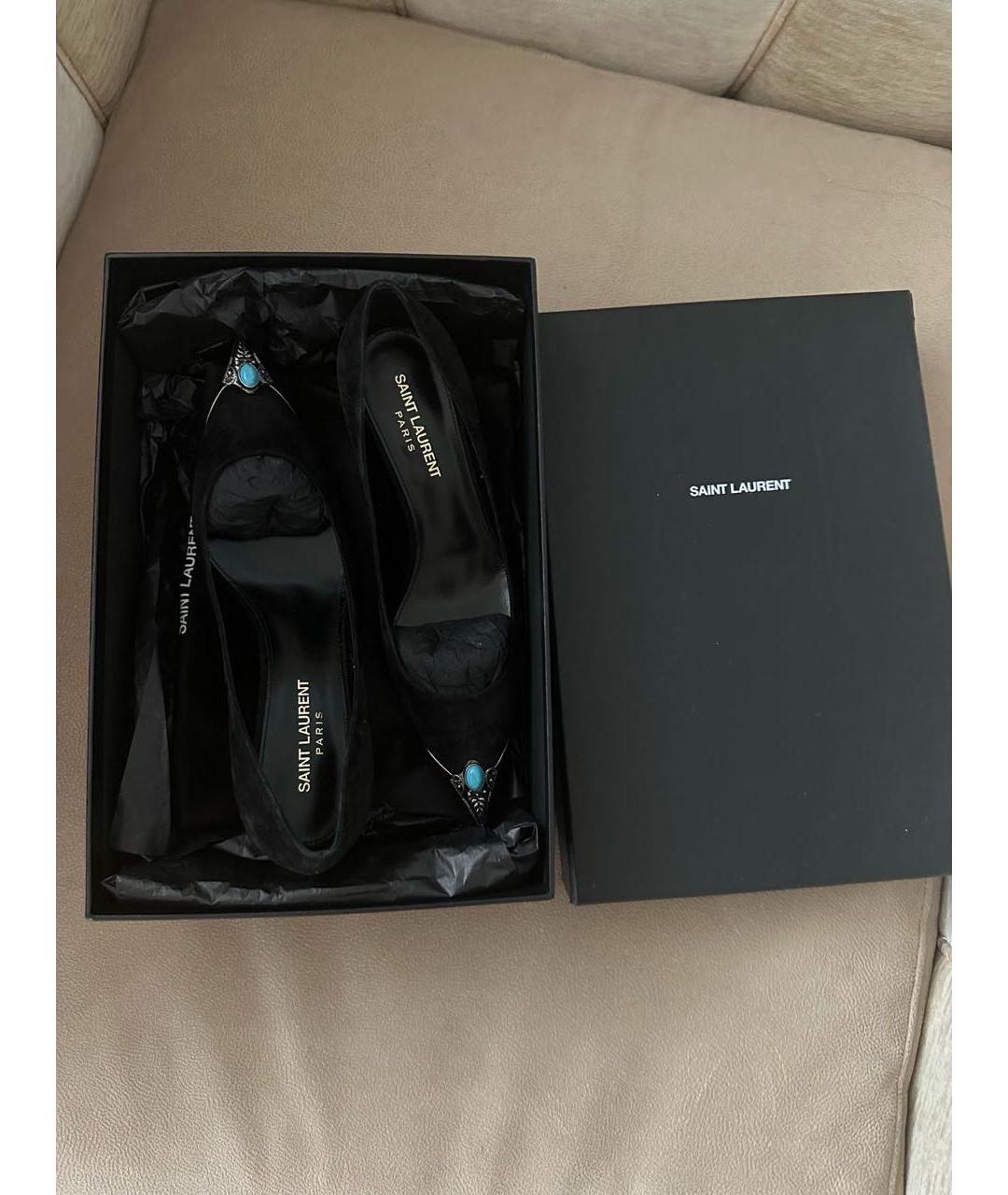 SAINT LAURENT Черные туфли, фото 2