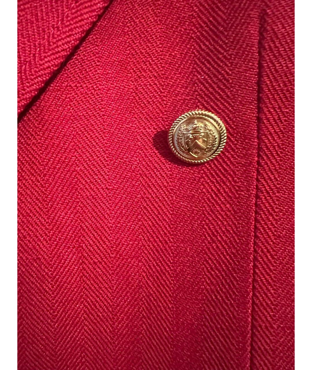 GUCCI Красный шерстяной жакет/пиджак, фото 3
