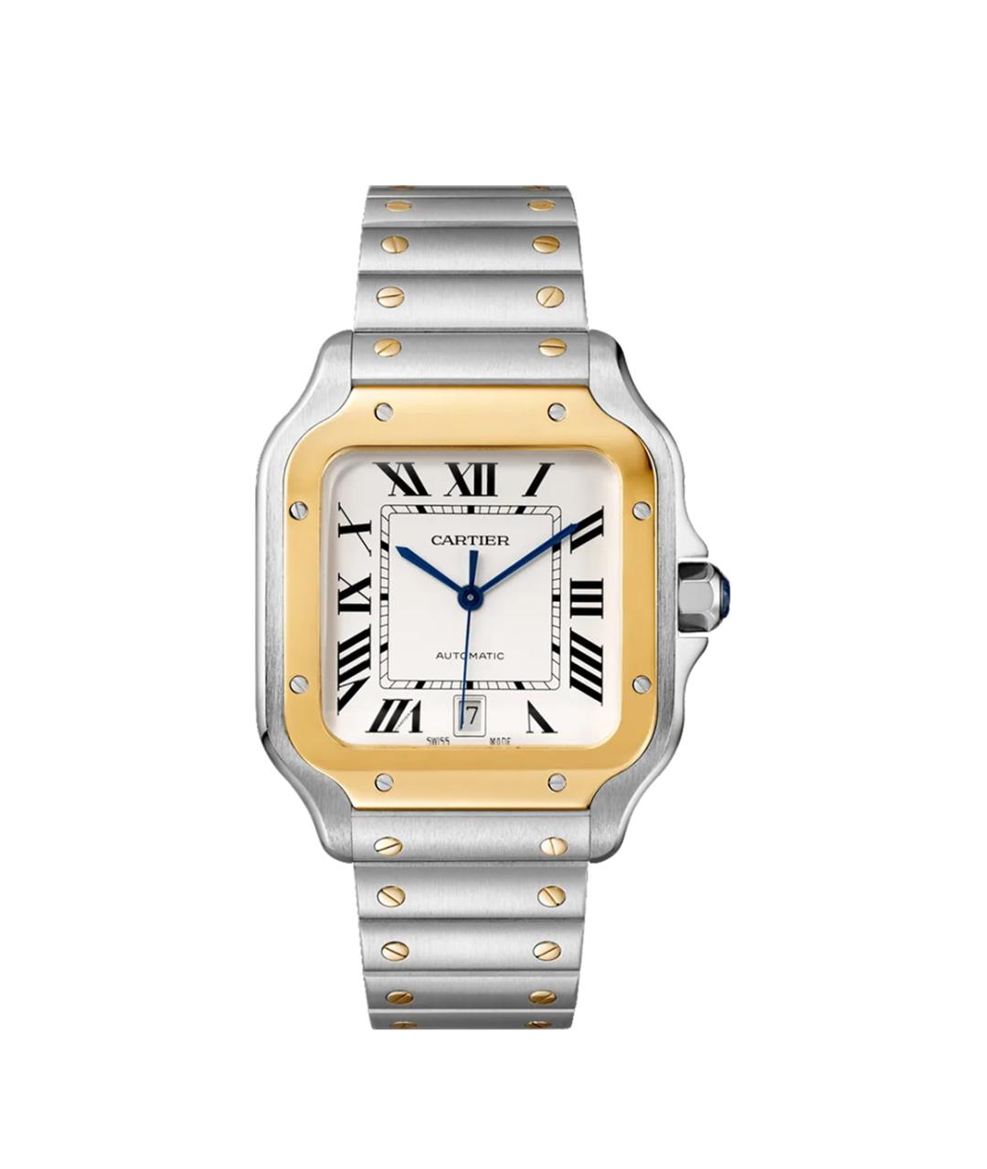 CARTIER Белые часы из желтого золота, фото 1