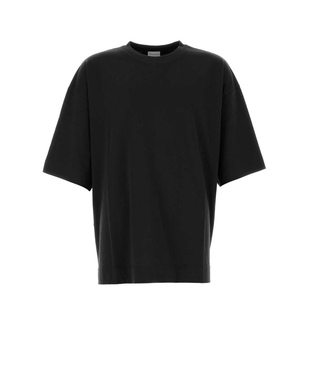 DRIES VAN NOTEN Черная хлопковая футболка, фото 1