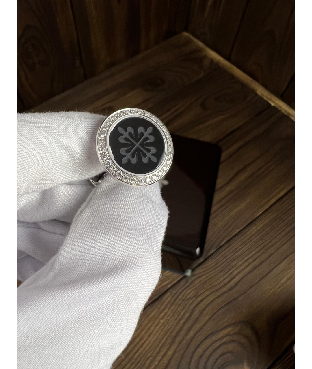 PATEK PHILIPPE Черные запонки из белого золота, фото 4