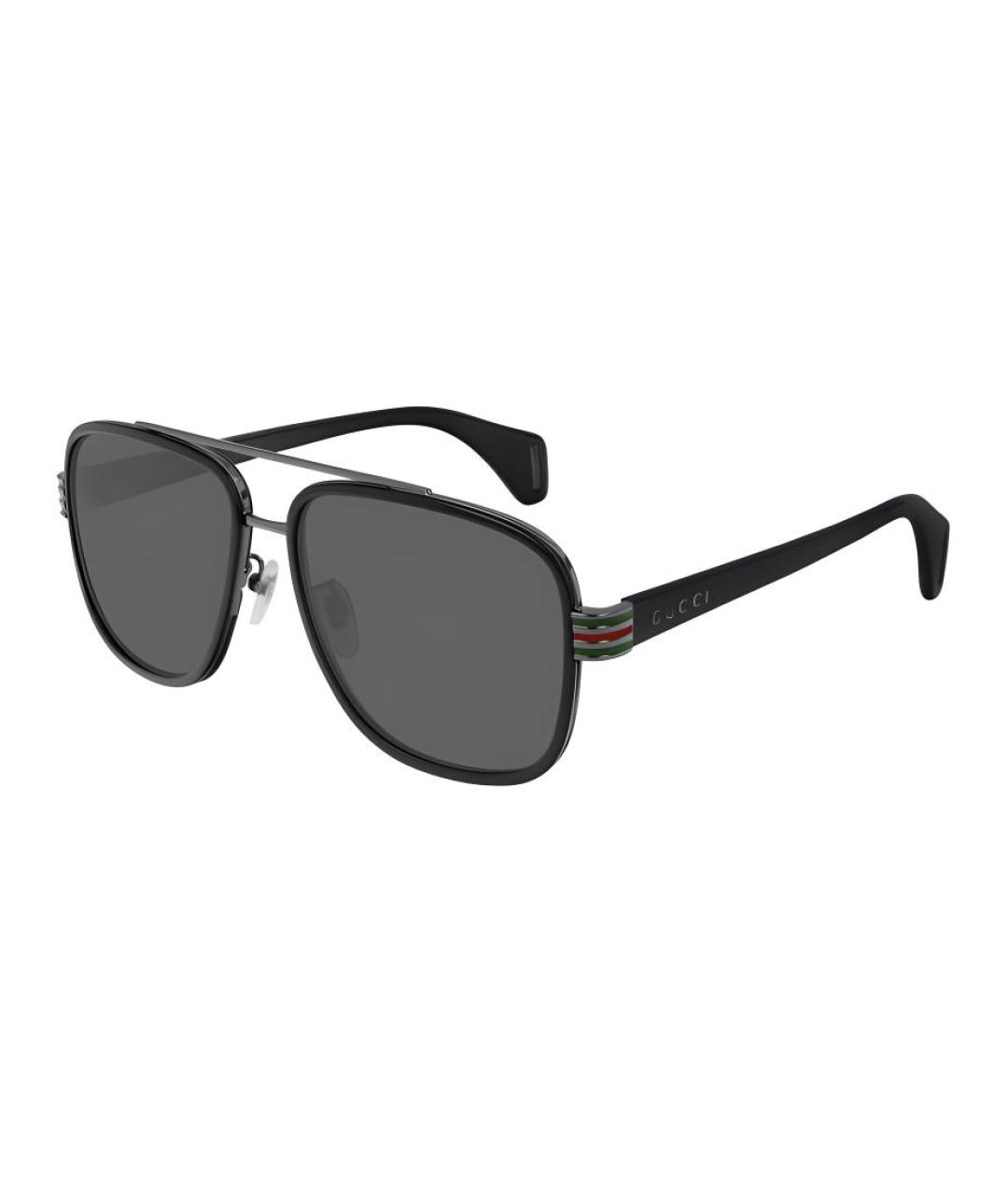 GUCCI Черные пластиковые солнцезащитные очки, фото 1
