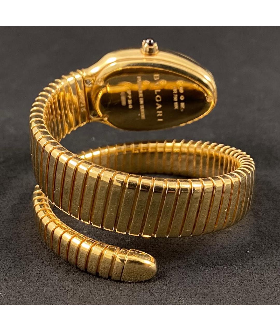 BVLGARI Черные часы из розового золота, фото 6