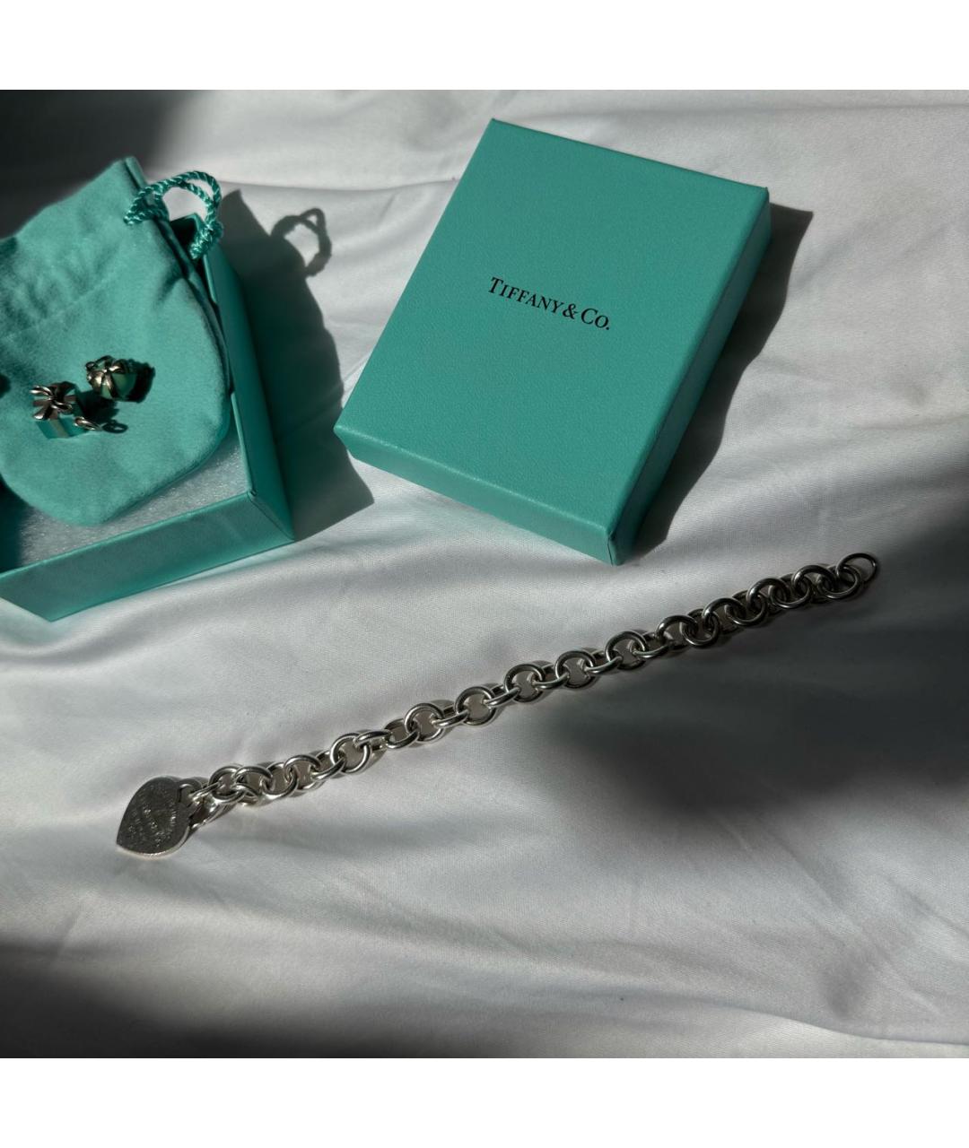 TIFFANY&CO Серебрянный серебряный браслет, фото 4