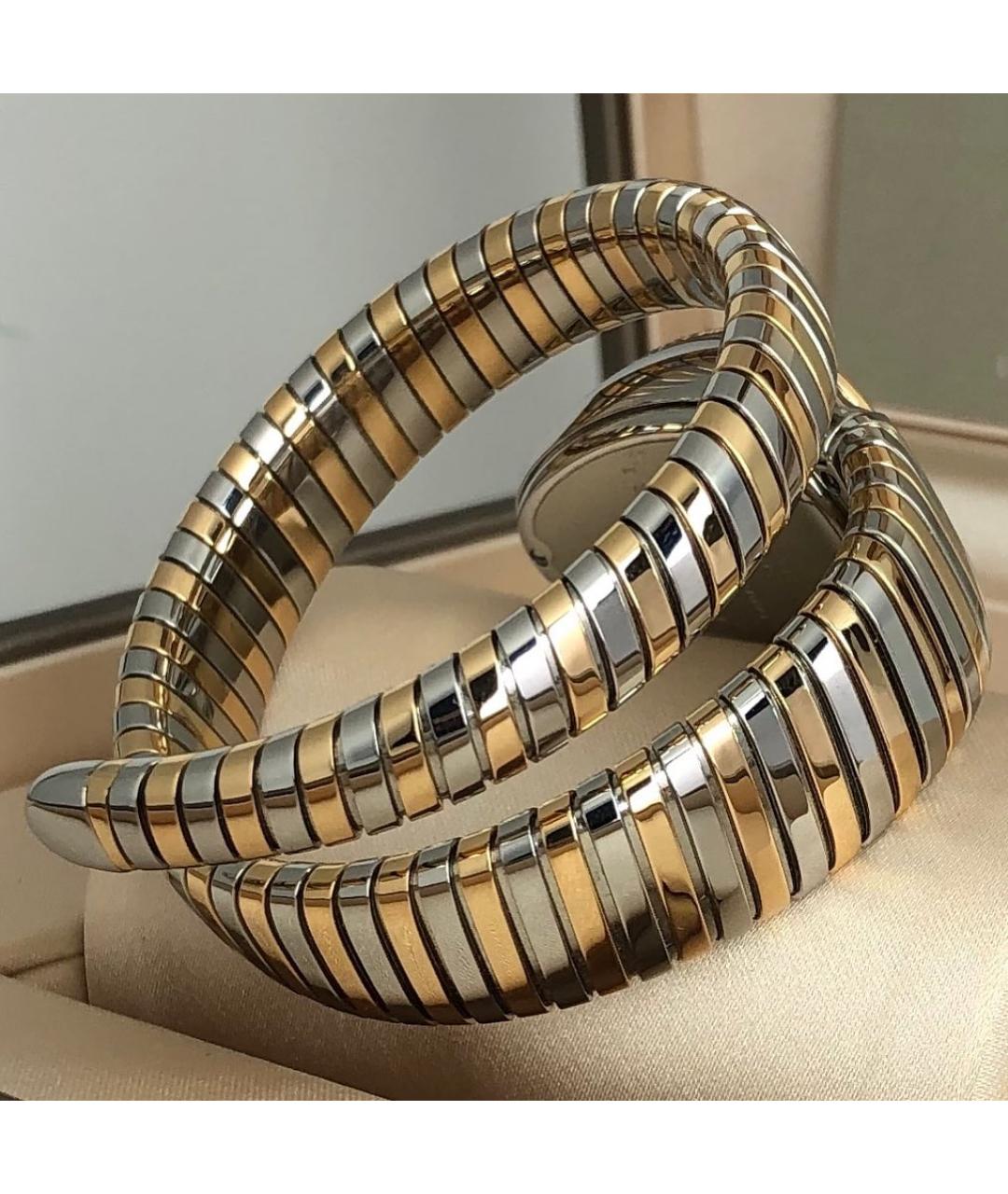 BVLGARI Черные часы из розового золота, фото 3