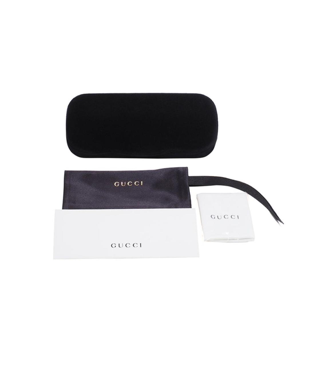 GUCCI Антрацитовые пластиковые солнцезащитные очки, фото 4
