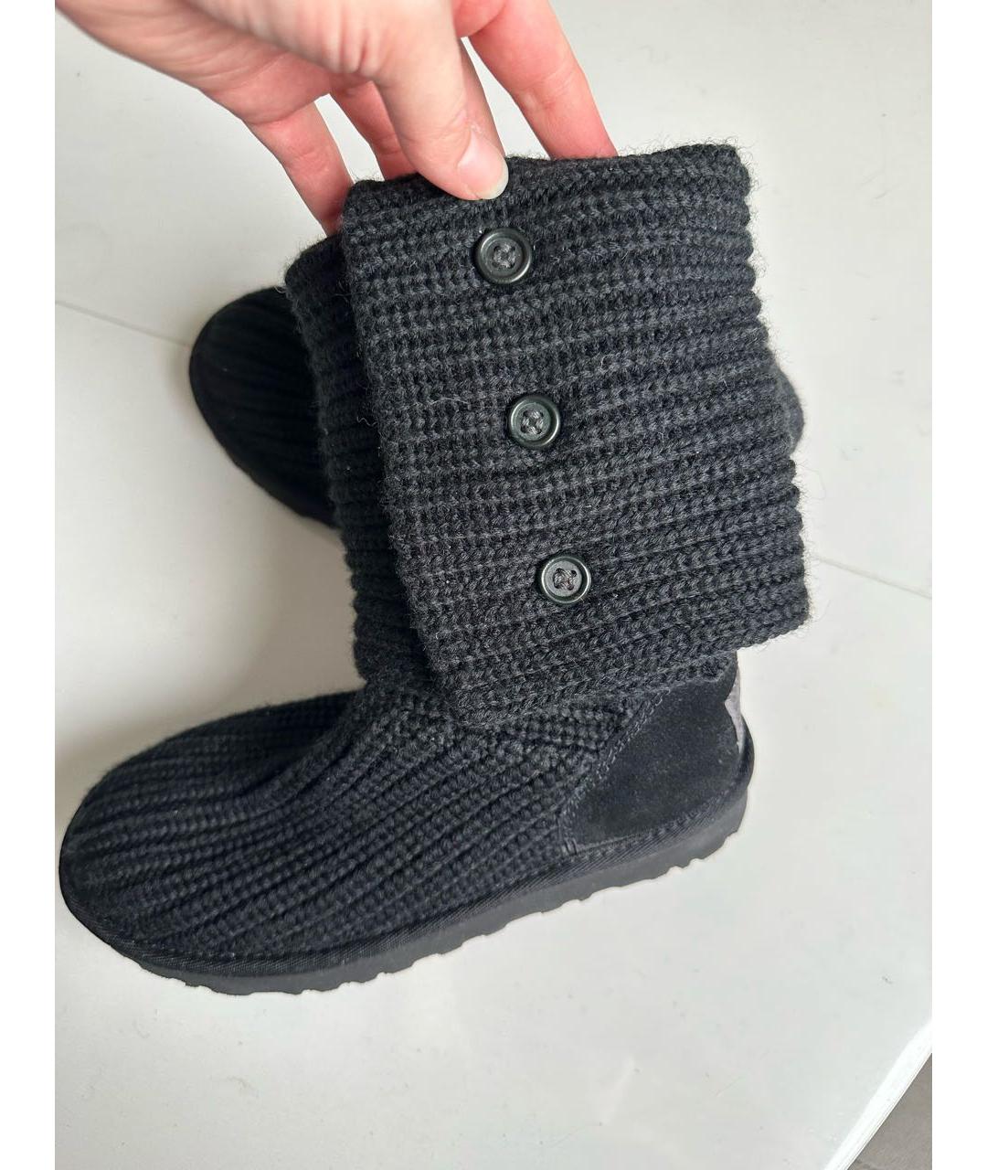 UGG AUSTRALIA Черные сапоги, фото 4