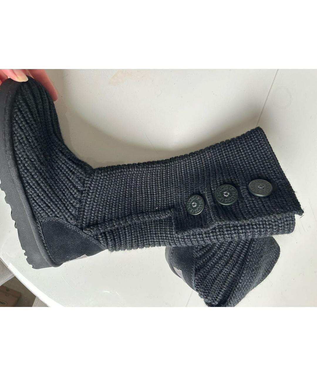 UGG AUSTRALIA Черные сапоги, фото 5