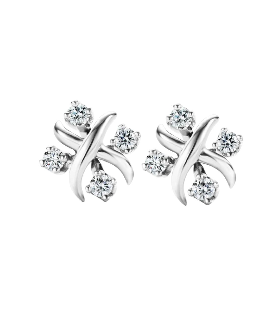 TIFFANY&CO Платиновые серьги, фото 2
