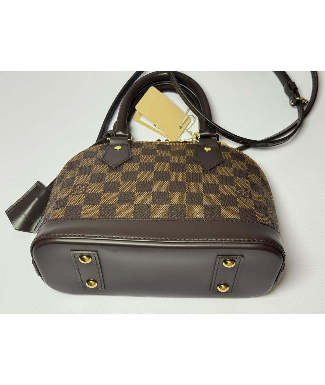 LOUIS VUITTON Коричневая сумка с короткими ручками, фото 6