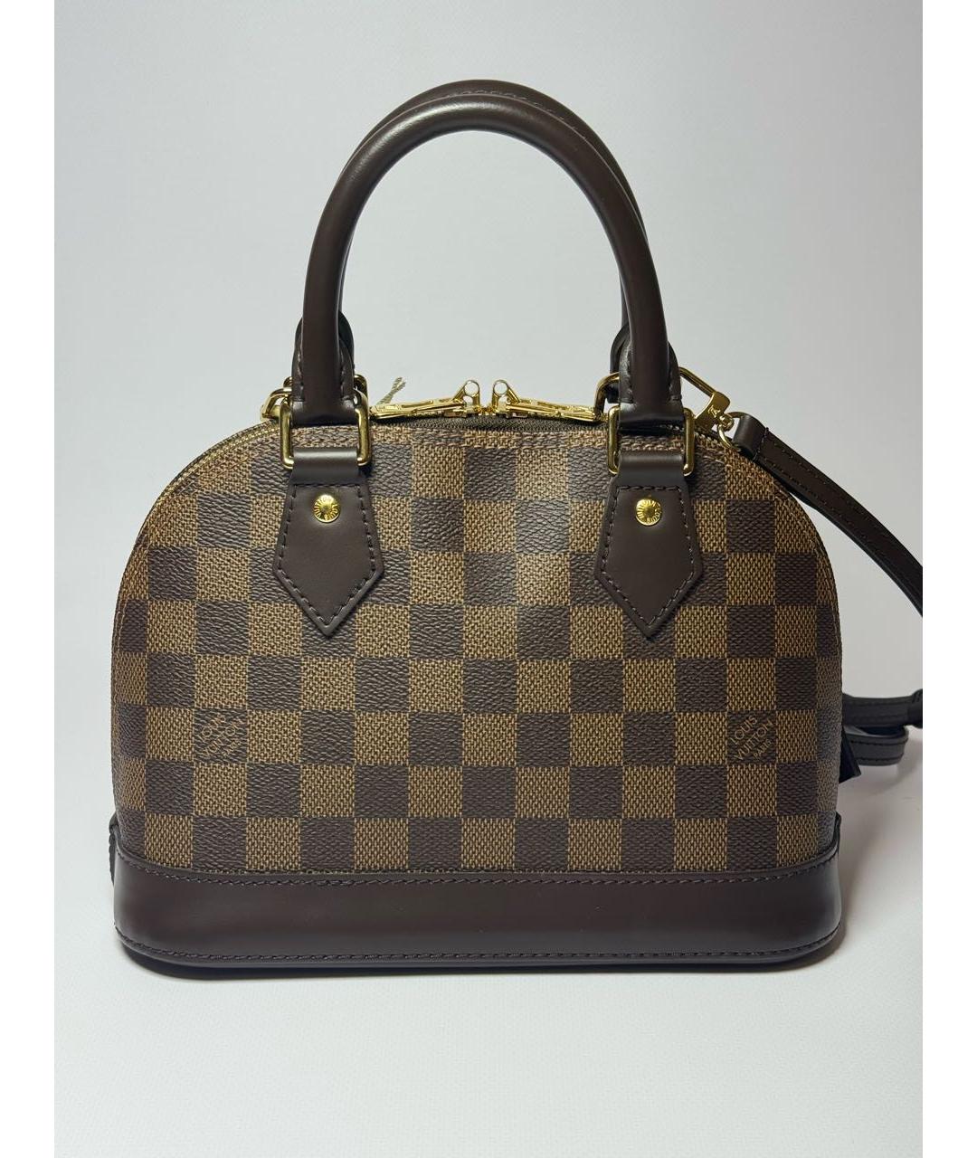 LOUIS VUITTON Коричневая сумка с короткими ручками, фото 3