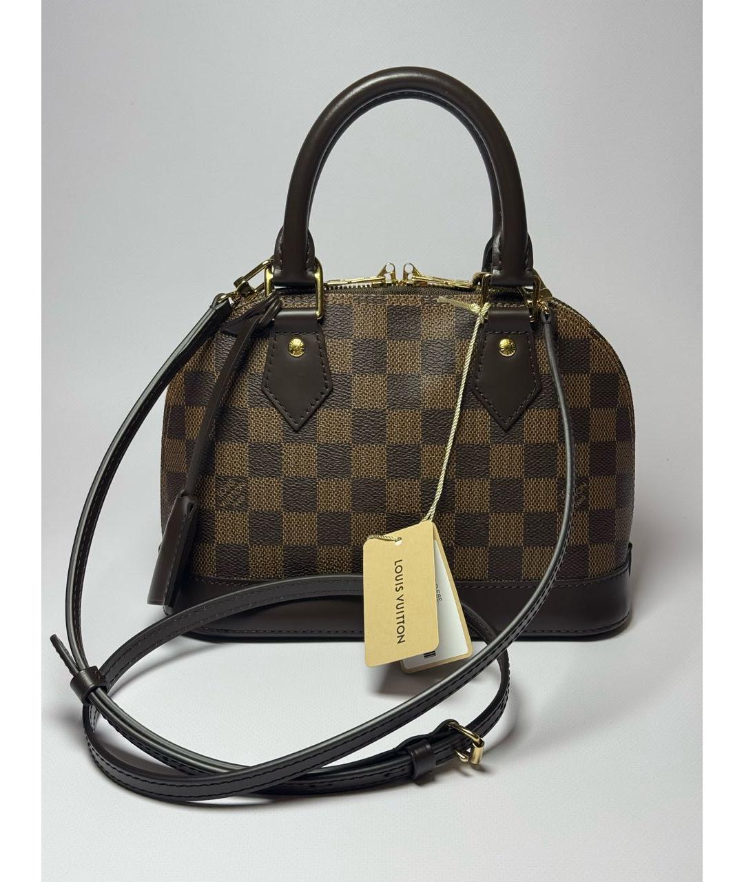 LOUIS VUITTON Коричневая сумка с короткими ручками, фото 9