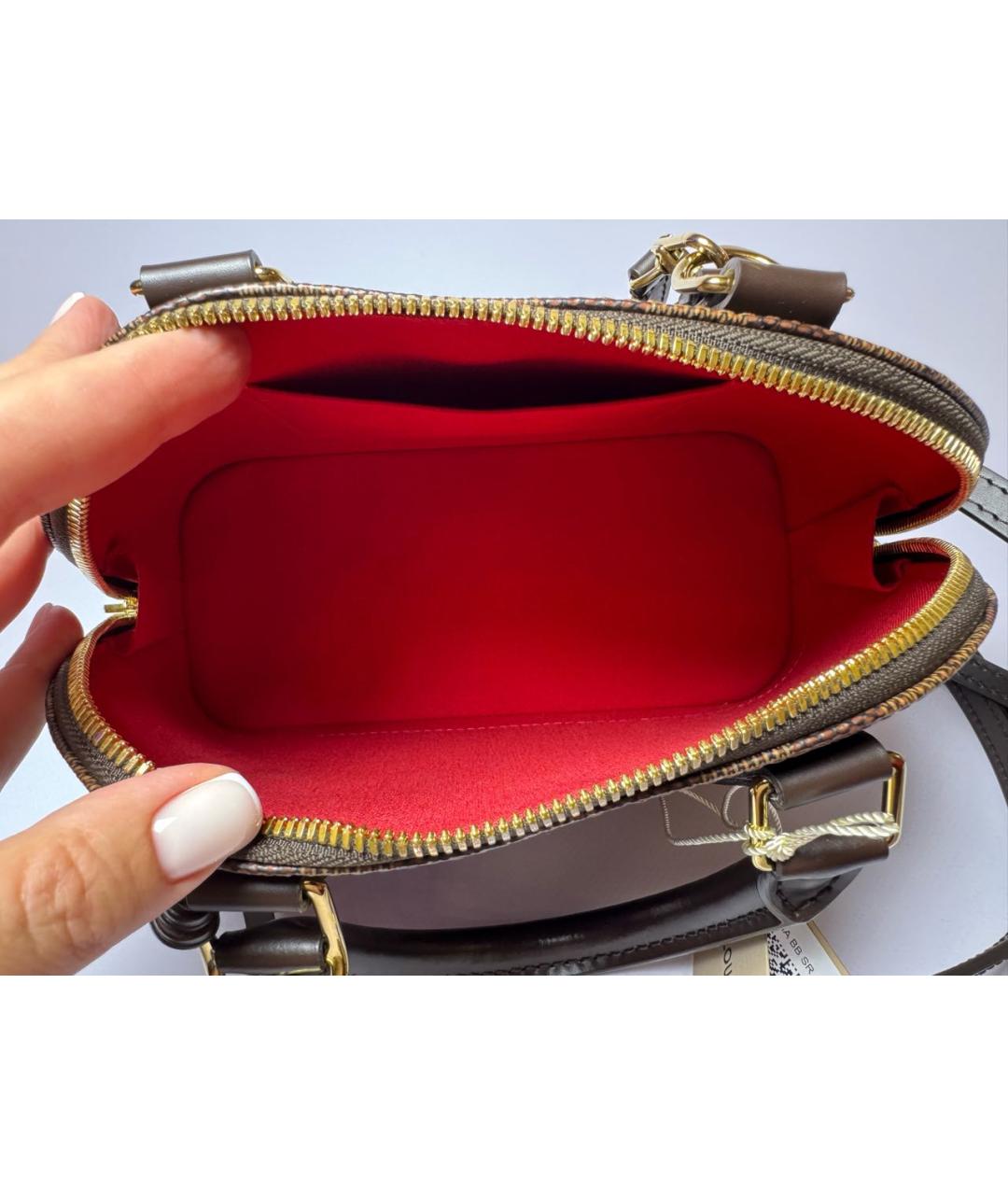 LOUIS VUITTON Коричневая сумка с короткими ручками, фото 4