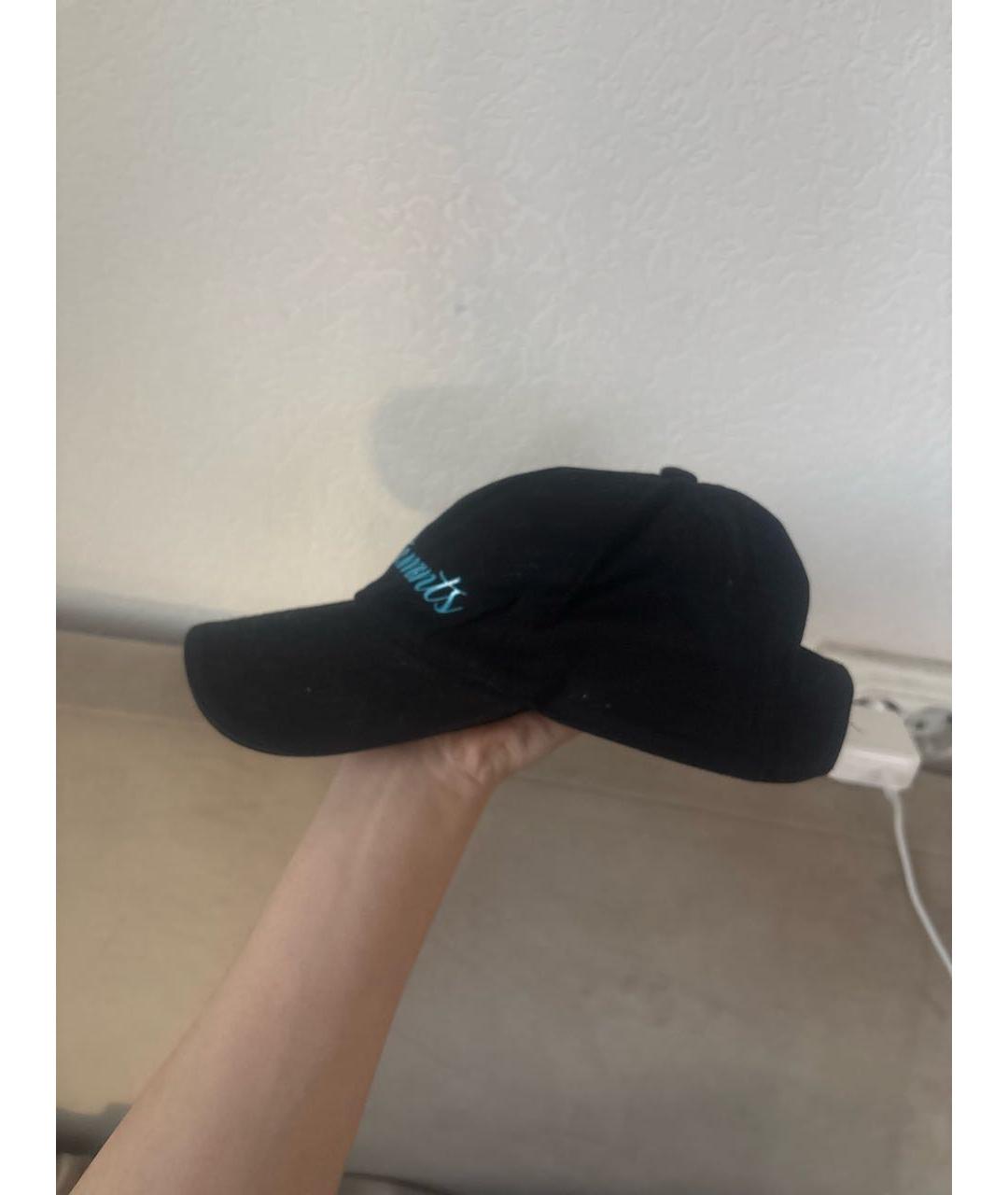 VETEMENTS Черная хлопковая кепка/бейсболка, фото 3