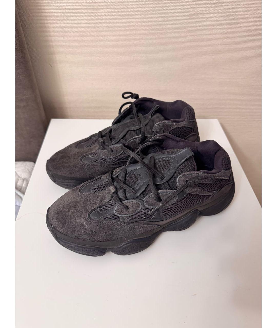 ADIDAS YEEZY Черные низкие кроссовки / кеды, фото 2