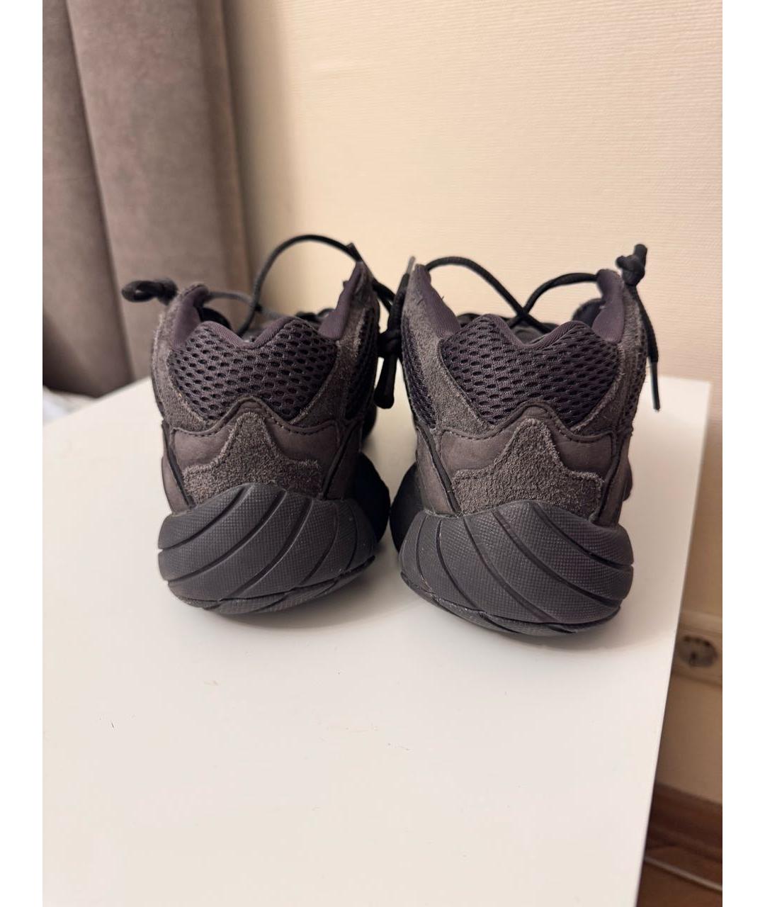 ADIDAS YEEZY Черные низкие кроссовки / кеды, фото 4