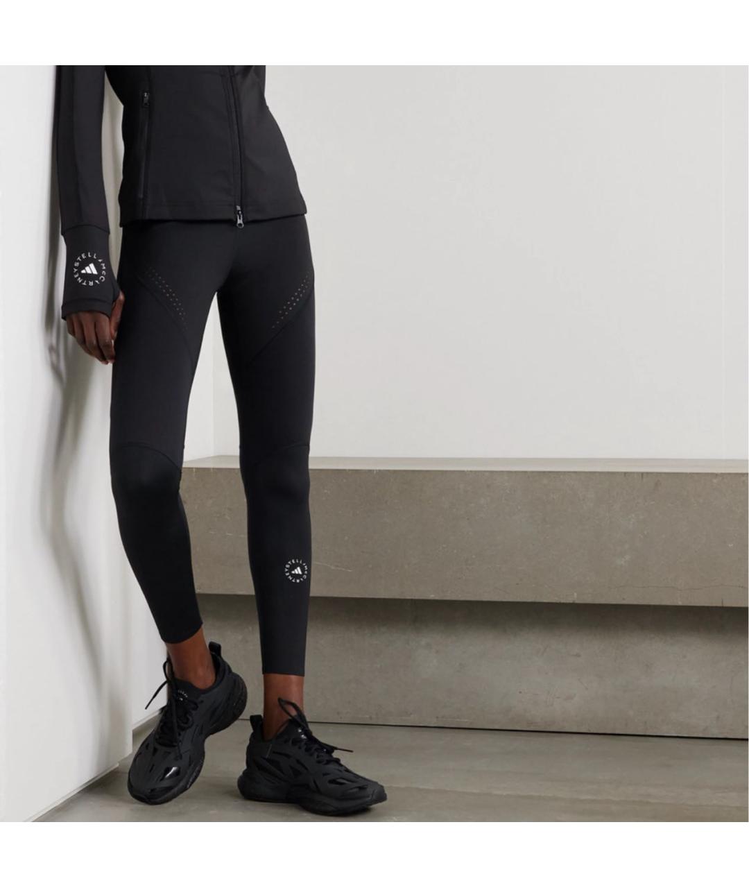 ADIDAS BY STELLA MCCARTNEY Черные полиэстеровые спортивные брюки и шорты, фото 4