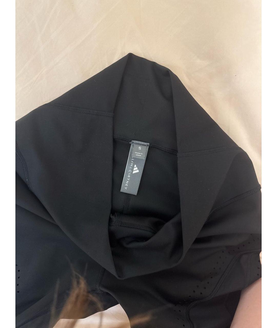 ADIDAS BY STELLA MCCARTNEY Черные полиэстеровые спортивные брюки и шорты, фото 3