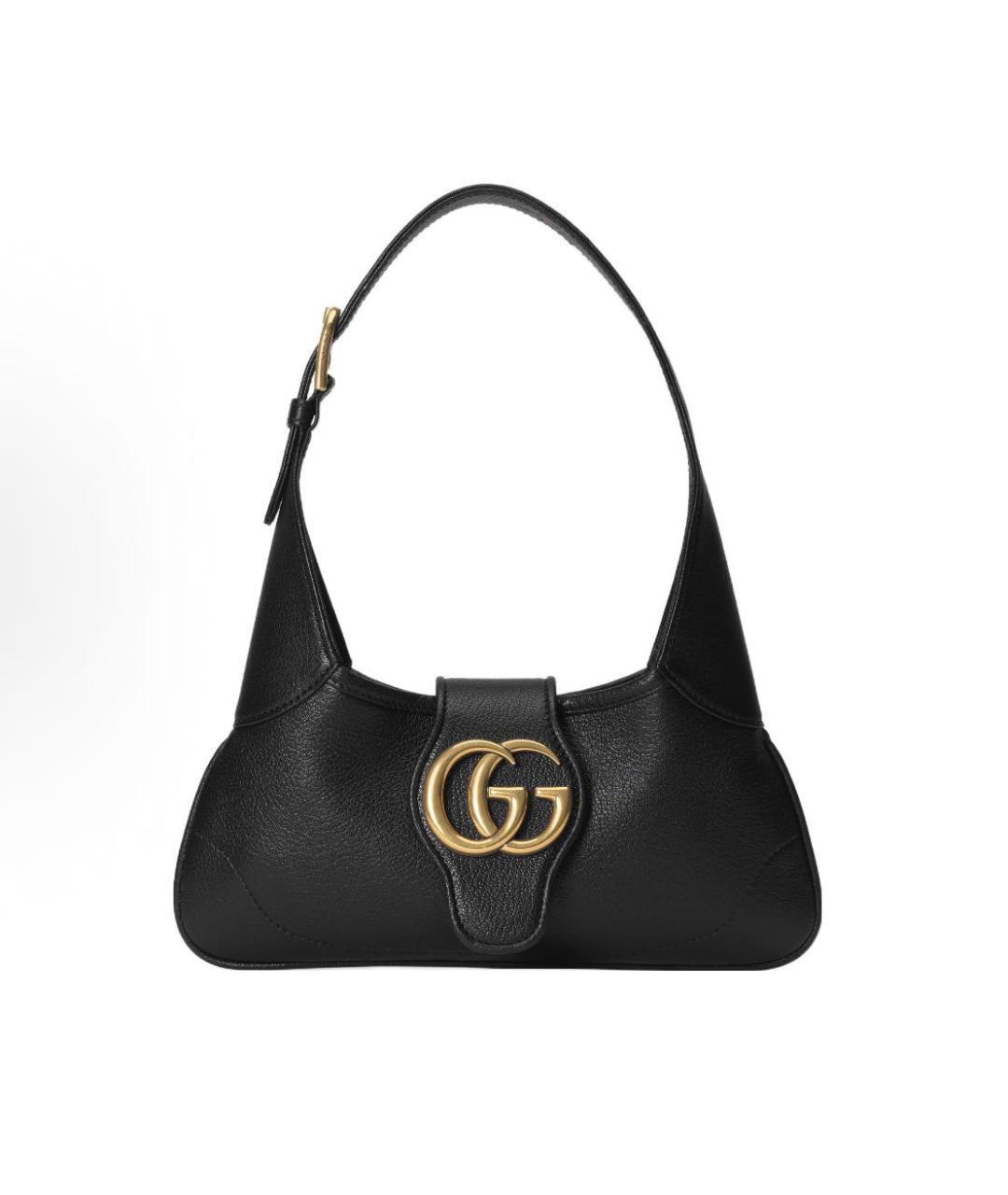 GUCCI Черная кожаная сумка с короткими ручками, фото 4