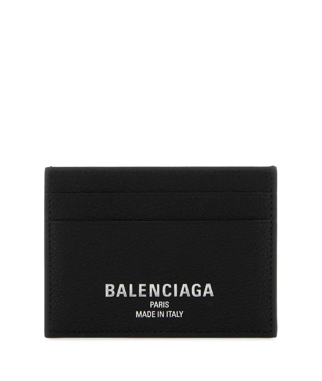 BALENCIAGA Черный кожаный кардхолдер, фото 1