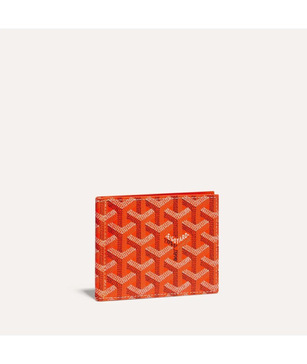 GOYARD Оранжевый кошелек, фото 4