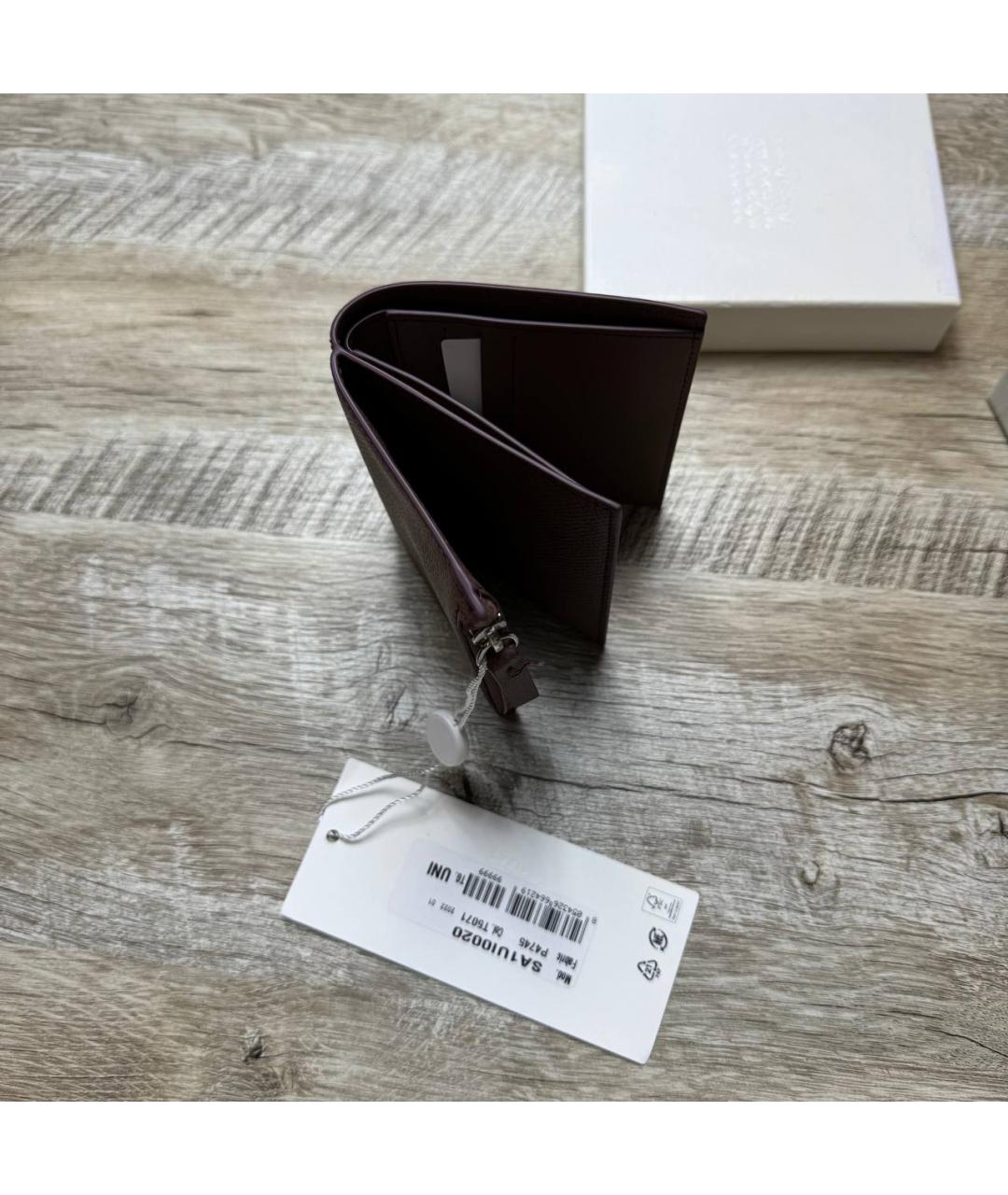 MAISON MARGIELA Коричневый кожаный кошелек, фото 9
