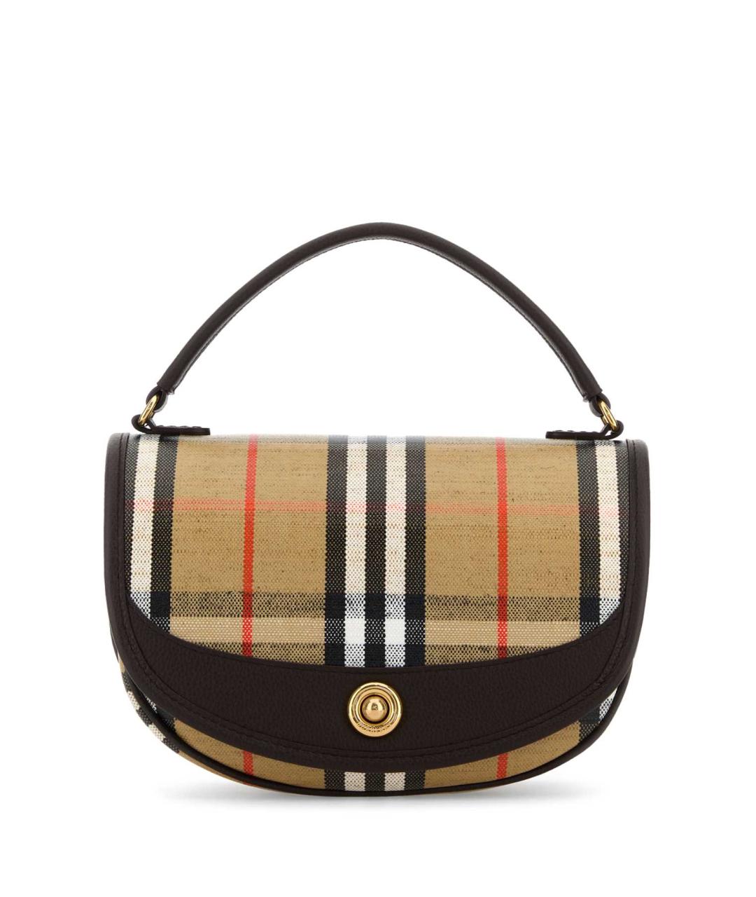 BURBERRY Бежевая хлопковая сумка с короткими ручками, фото 1