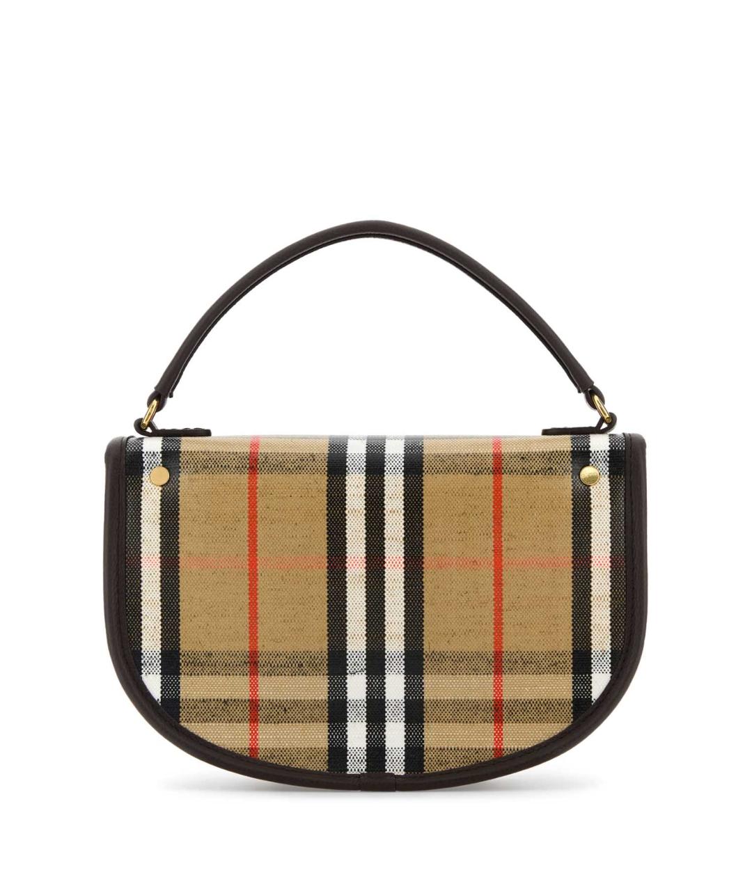 BURBERRY Бежевая хлопковая сумка с короткими ручками, фото 3