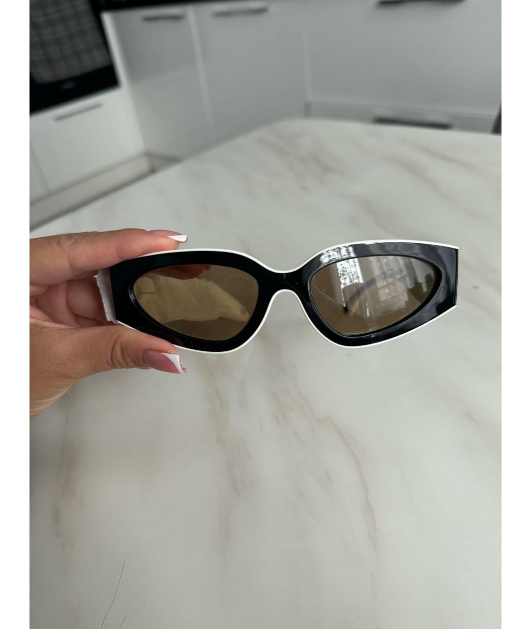 CHANEL Черные пластиковые солнцезащитные очки, фото 4