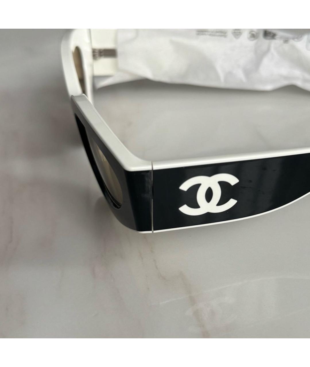 CHANEL Черные пластиковые солнцезащитные очки, фото 3