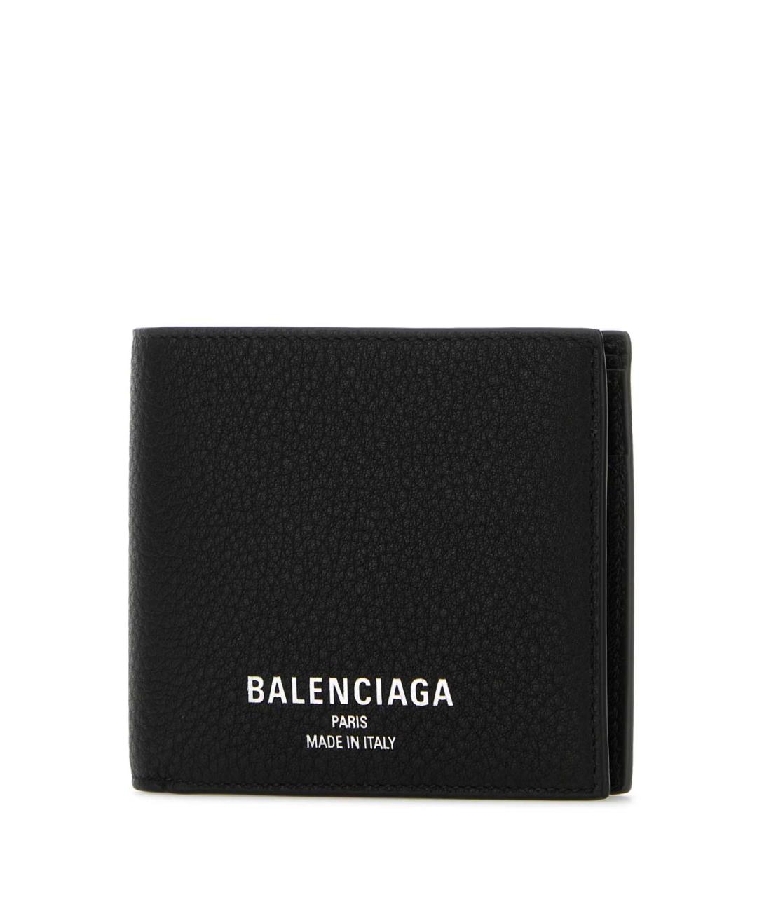 BALENCIAGA Черный кожаный кошелек, фото 2