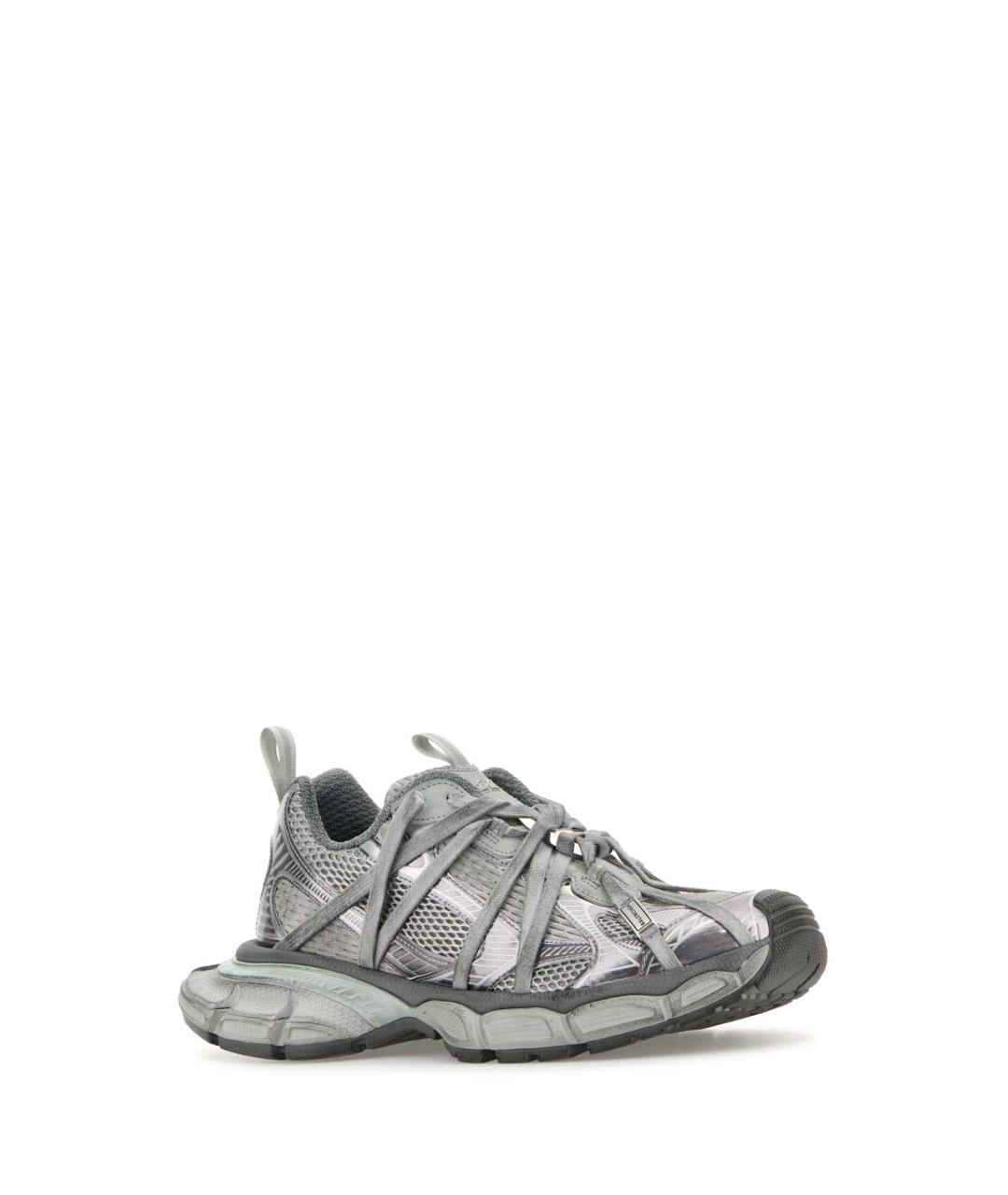 BALENCIAGA Серые синтетические низкие кроссовки / кеды, фото 2