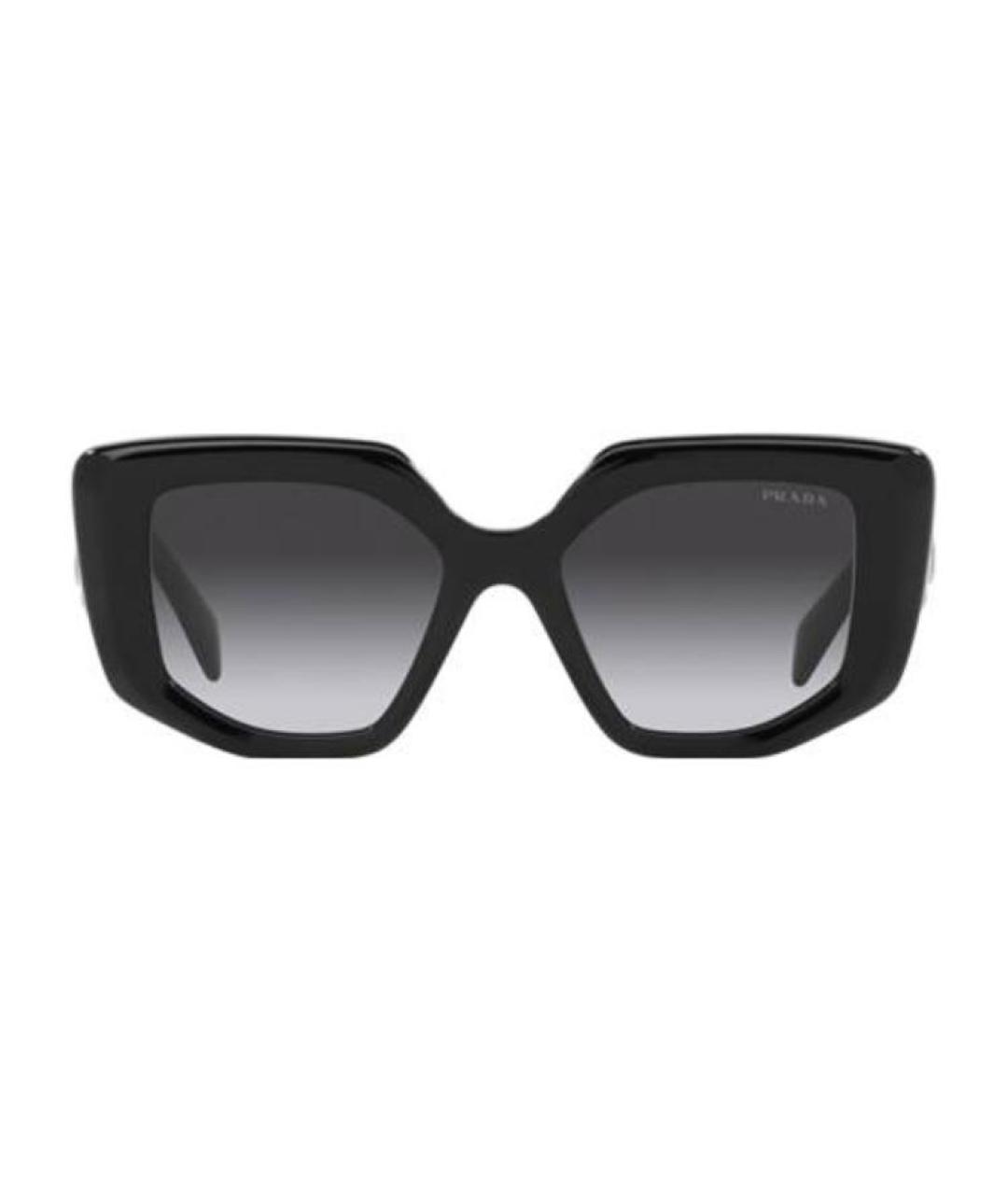 PRADA Черные пластиковые солнцезащитные очки, фото 1