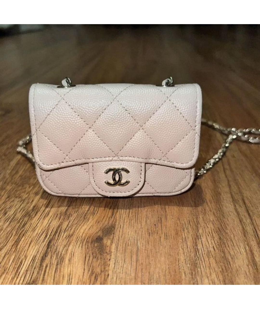 CHANEL Бежевая кожаная поясная сумка, фото 2
