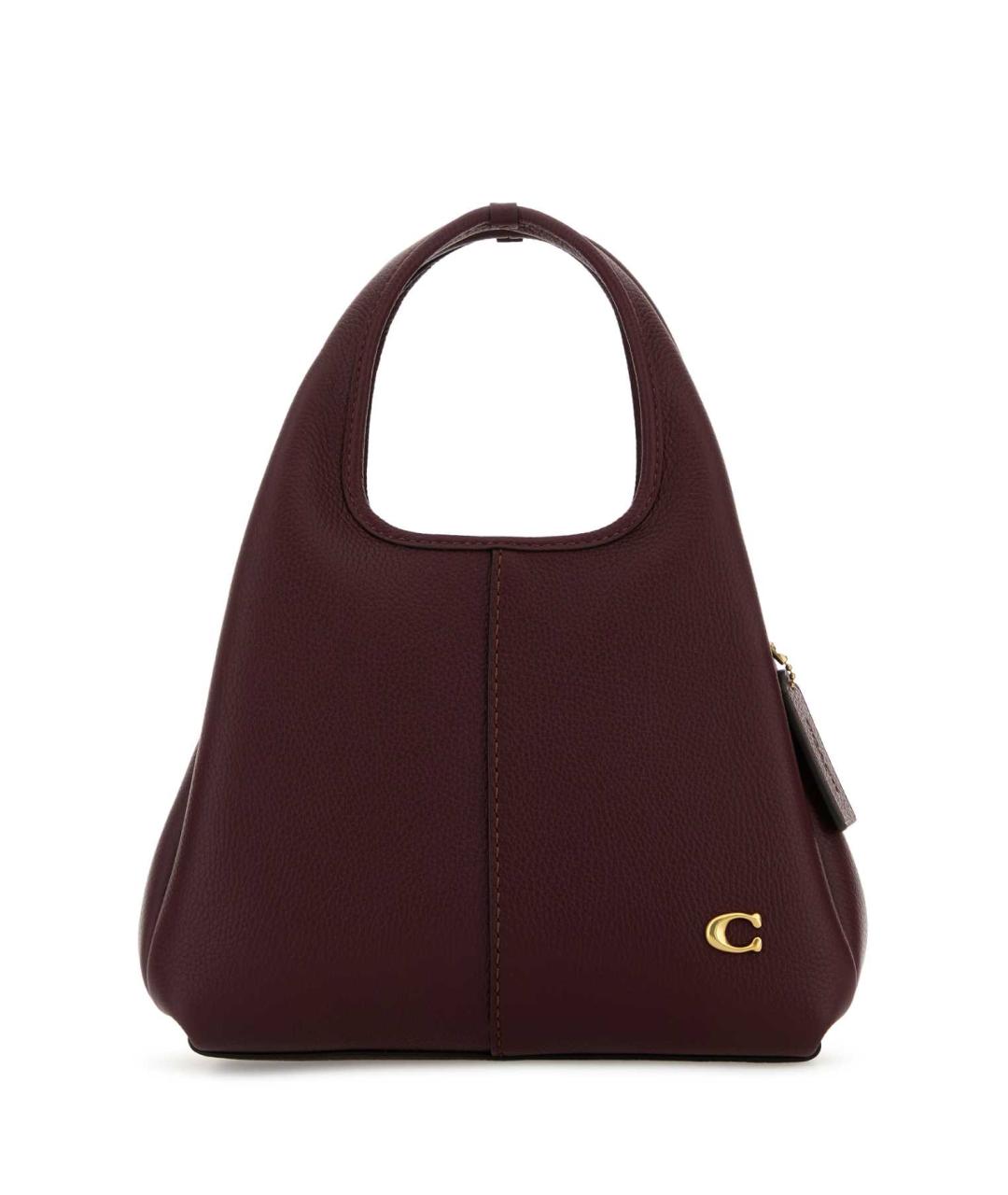 COACH Бордовая кожаная сумка тоут, фото 1