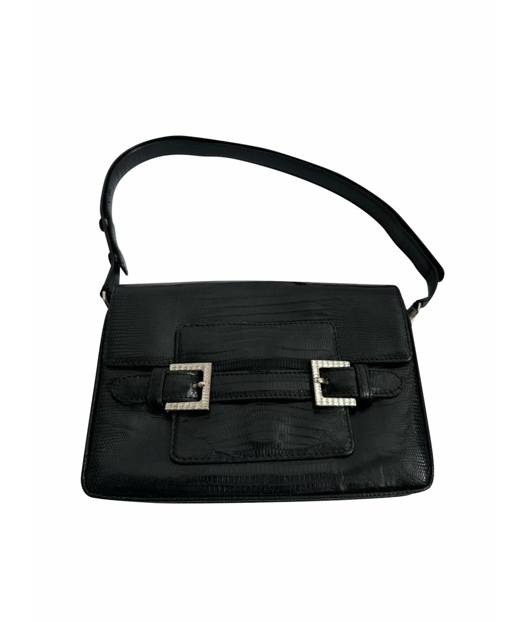 FENDI Черная кожаная сумка тоут, фото 1