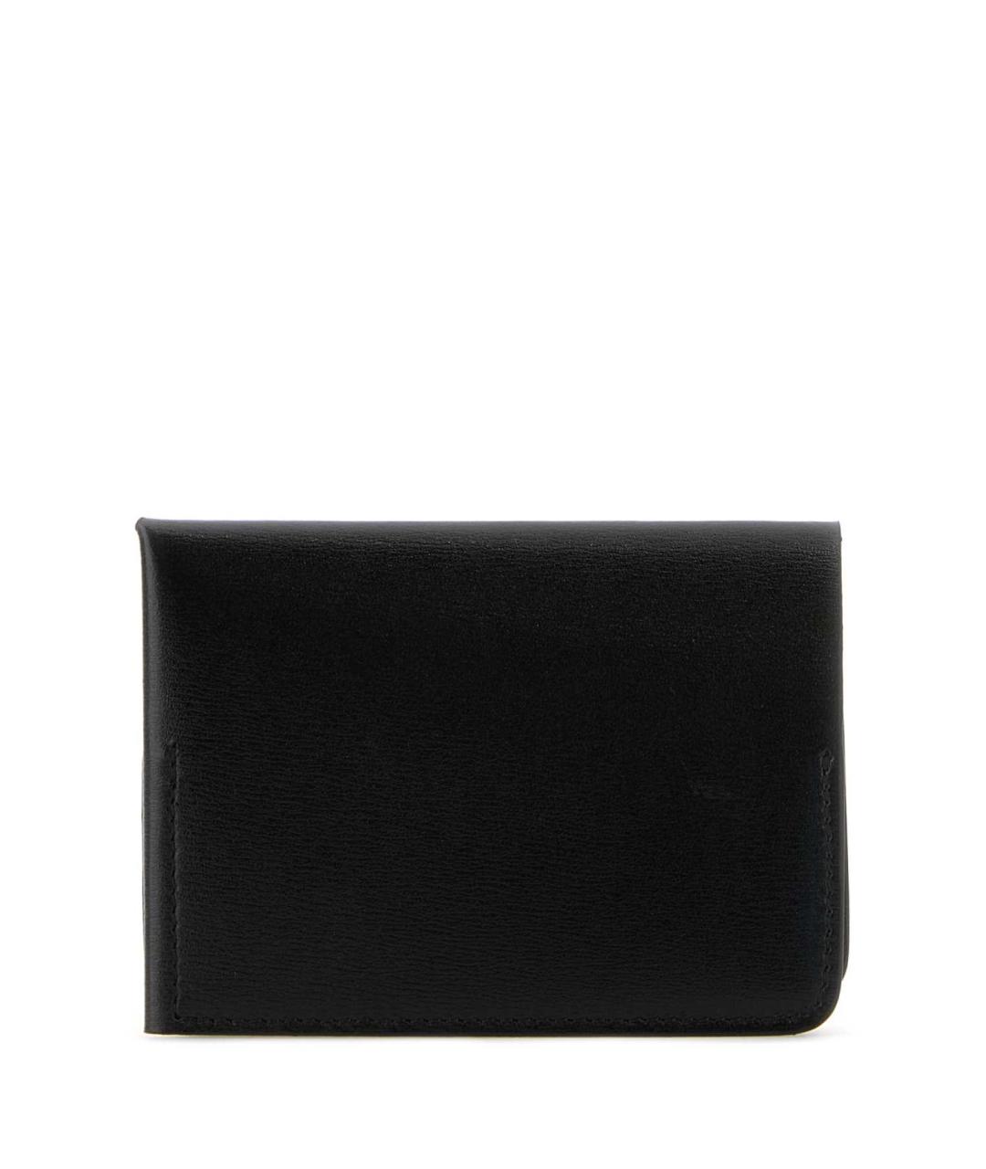 JIL SANDER Черный кожаный кошелек, фото 3