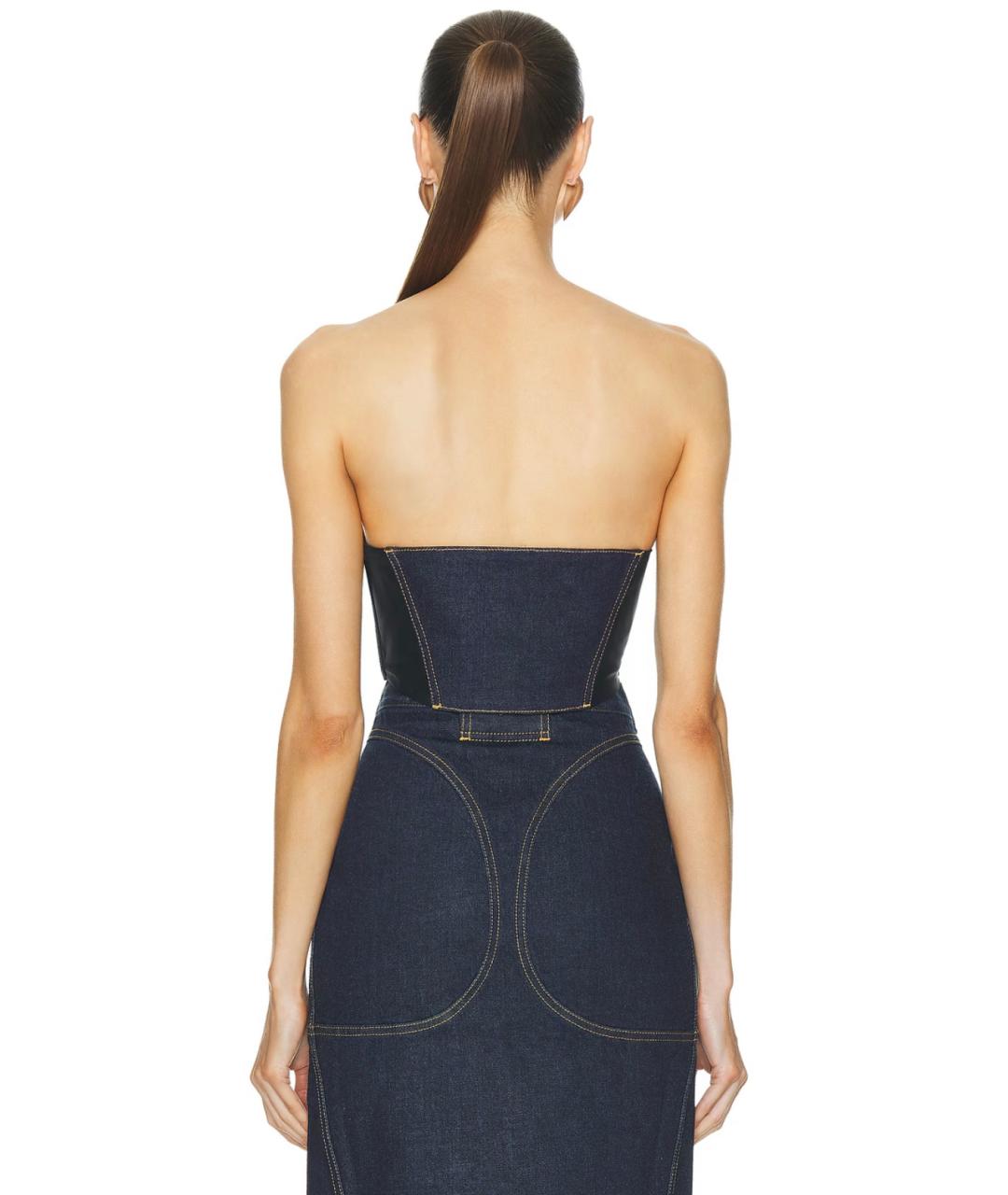 ALAIA Темно-синий корсет, фото 9