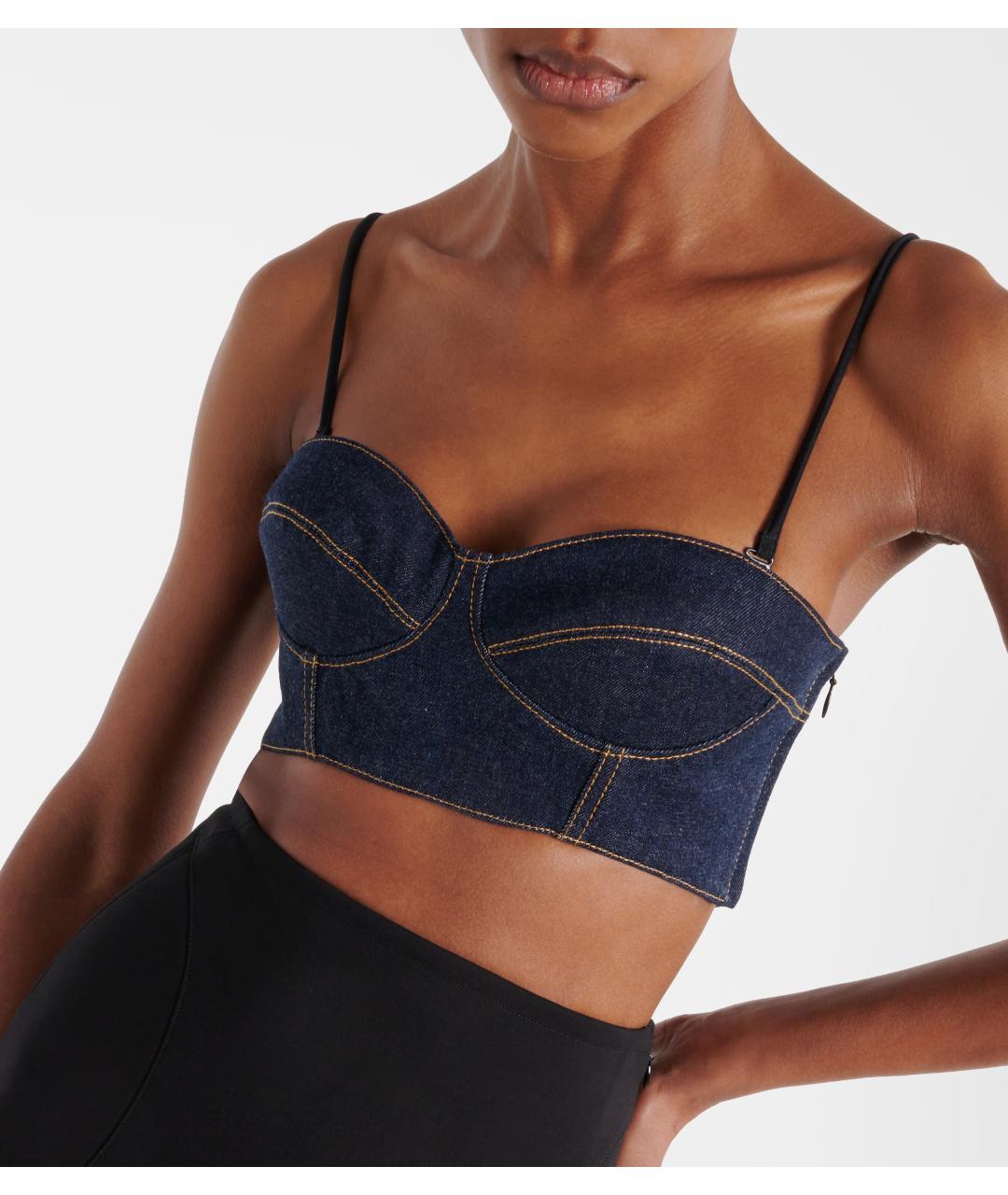 ALAIA Темно-синий корсет, фото 4