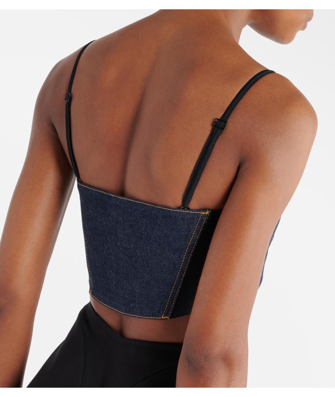 ALAIA Темно-синий корсет, фото 5