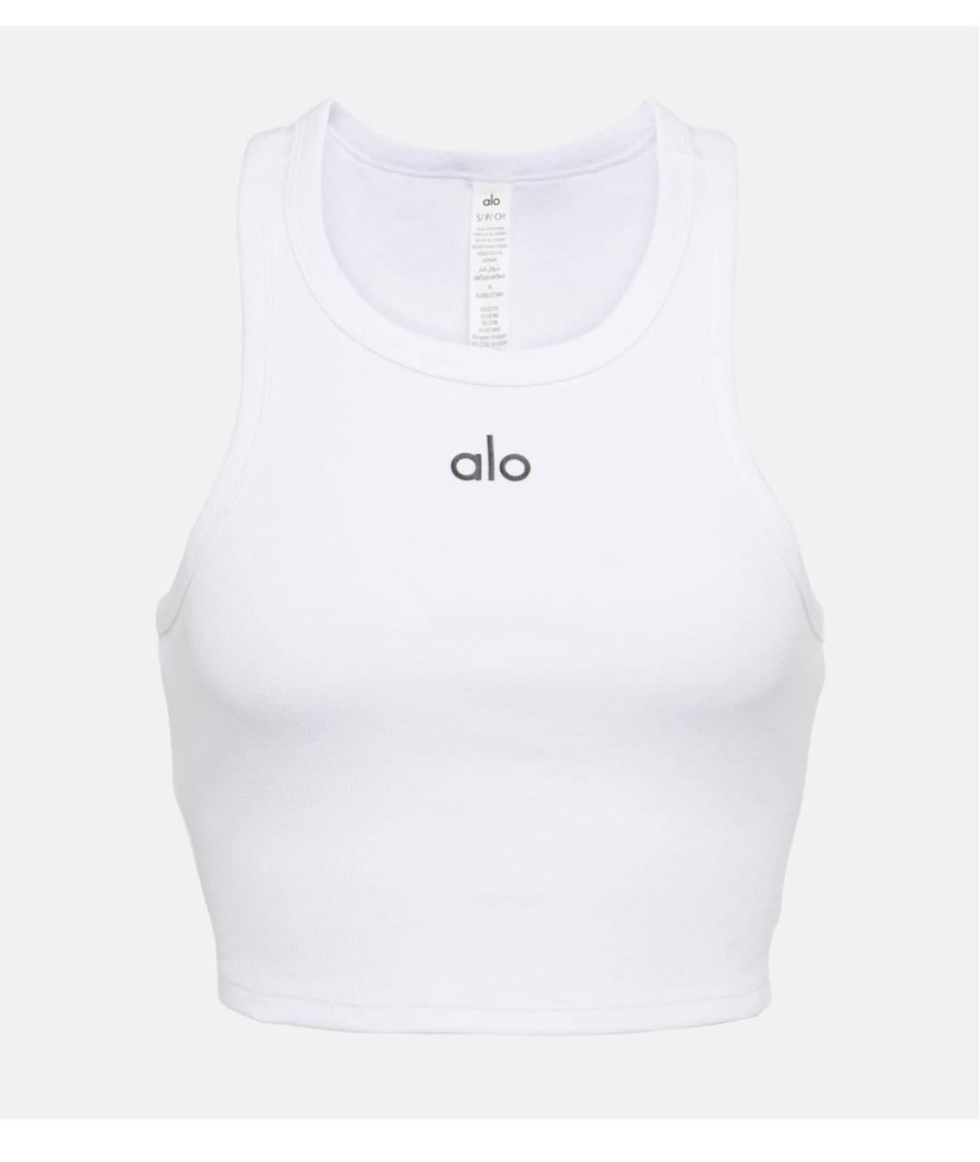 ALO YOGA Белая майка, фото 7