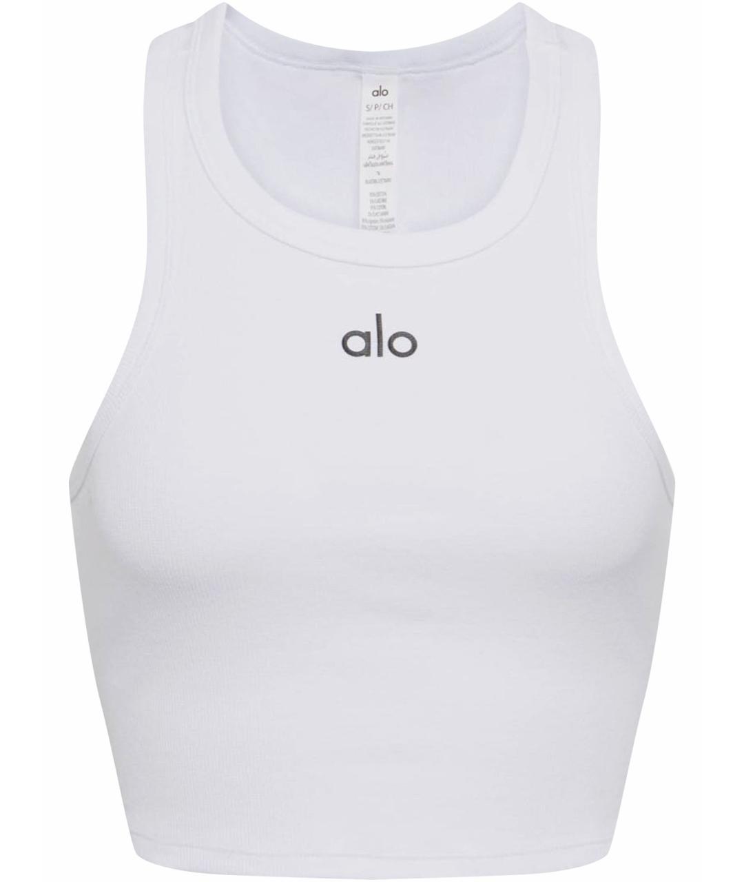ALO YOGA Белая майка, фото 1