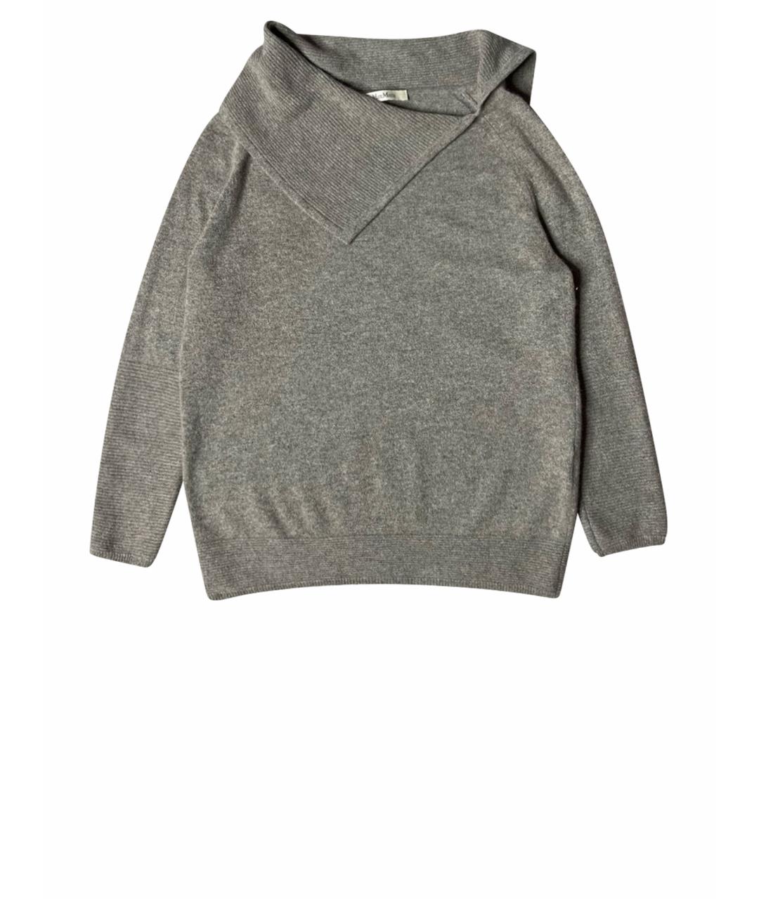 MAX MARA Серый кашемировый джемпер / свитер, фото 1
