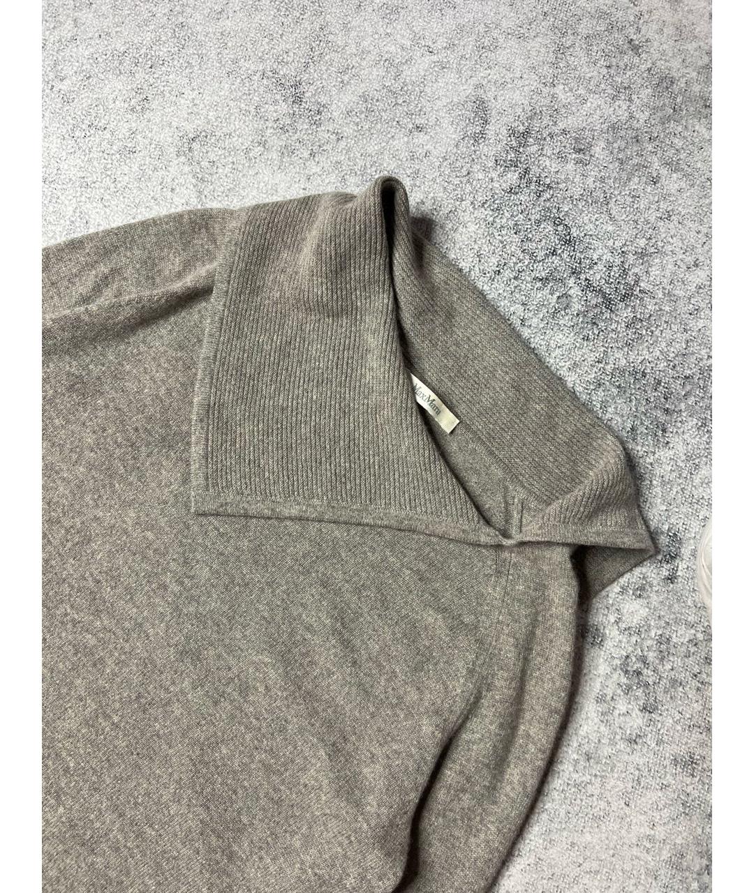 MAX MARA Серый кашемировый джемпер / свитер, фото 2