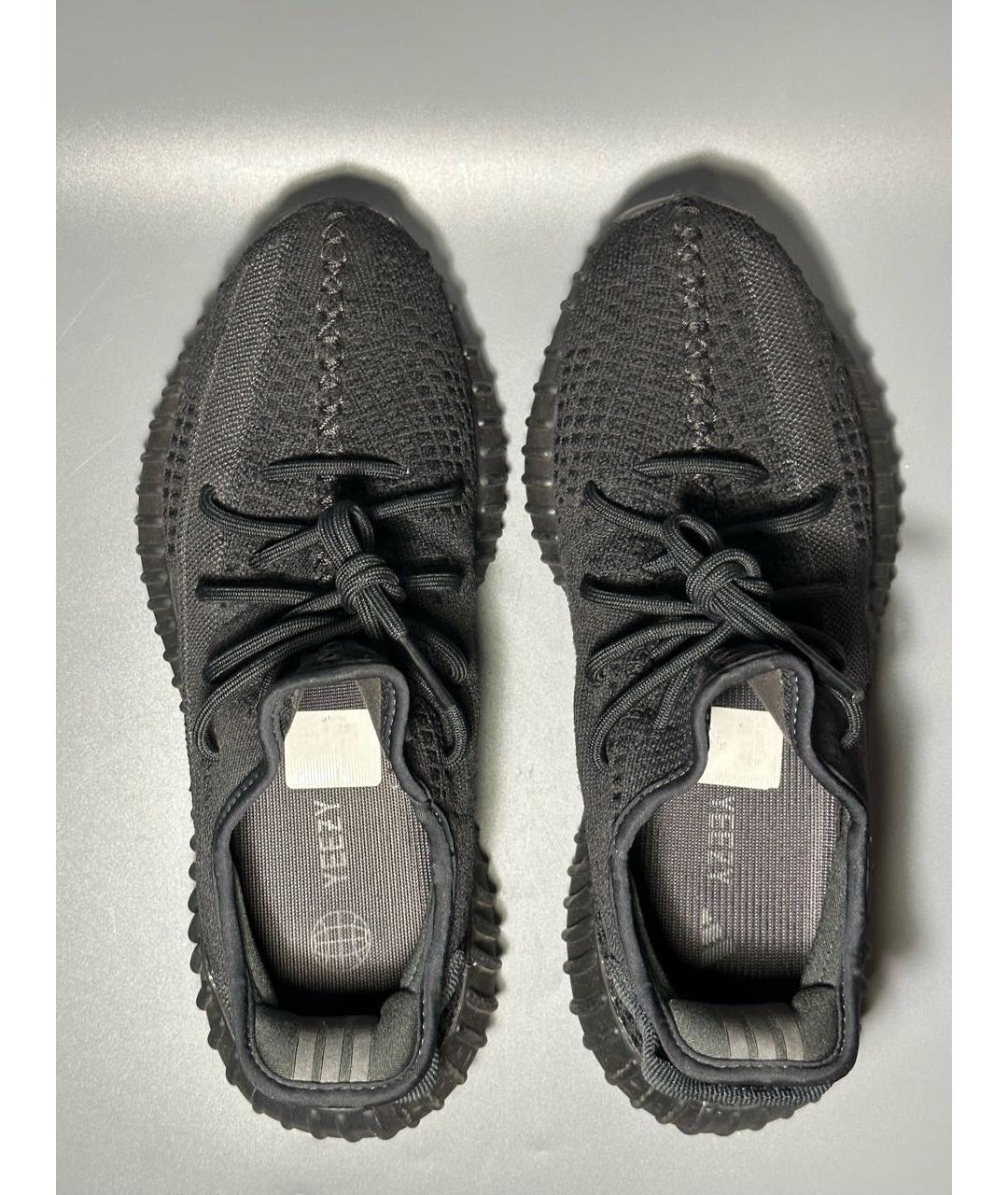 ADIDAS YEEZY Черные синтетические низкие кроссовки / кеды, фото 3