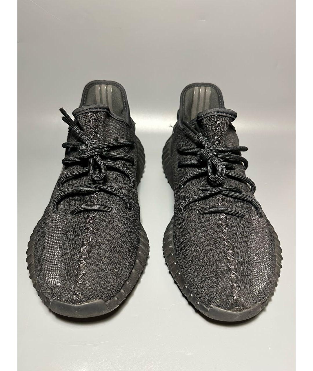 ADIDAS YEEZY Черные синтетические низкие кроссовки / кеды, фото 2