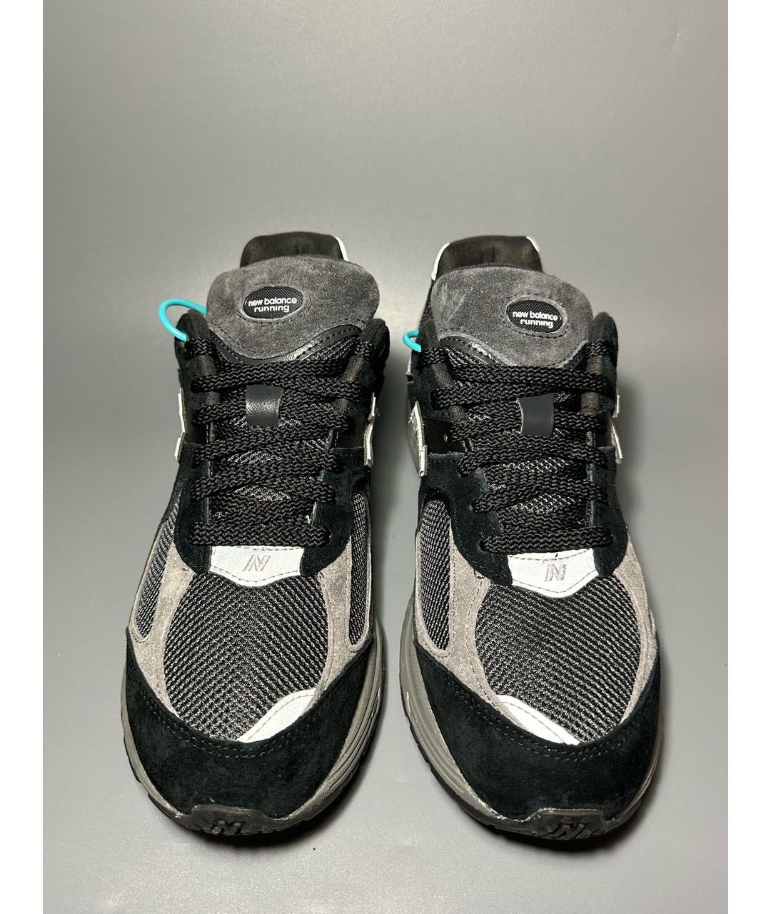 NEW BALANCE Черные замшевые низкие кроссовки / кеды, фото 2