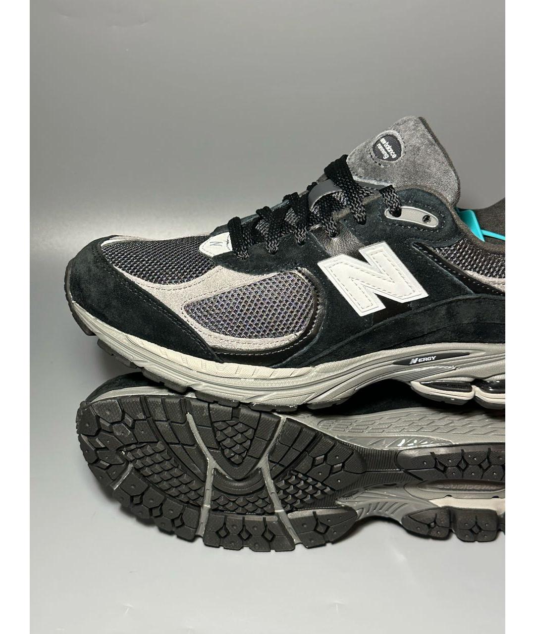 NEW BALANCE Черные замшевые низкие кроссовки / кеды, фото 7